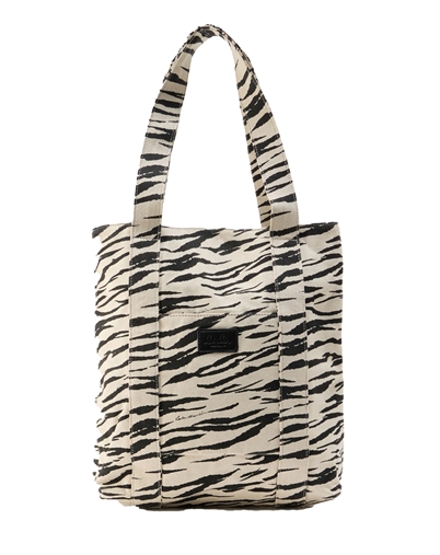 Lala Berlin - Carmela 2.0 Printed Canvas Taske - White Black Tiger